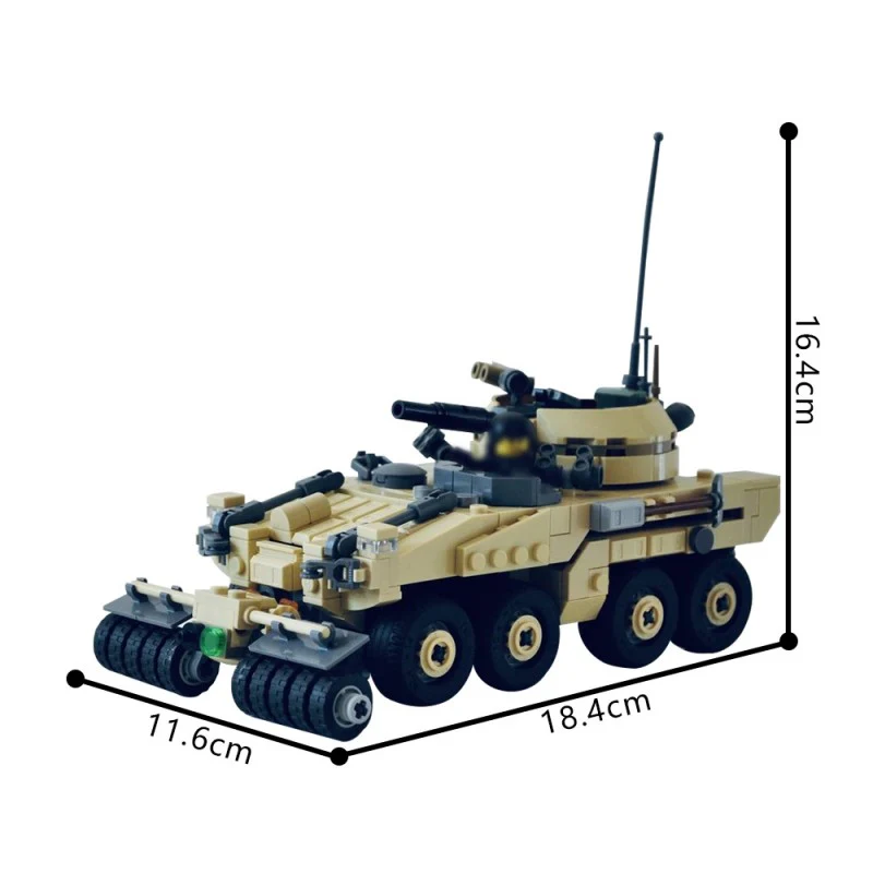 (Gobricks version) 556pcs MOC-217381 World in Darkness-Armadillo APC - Image 2