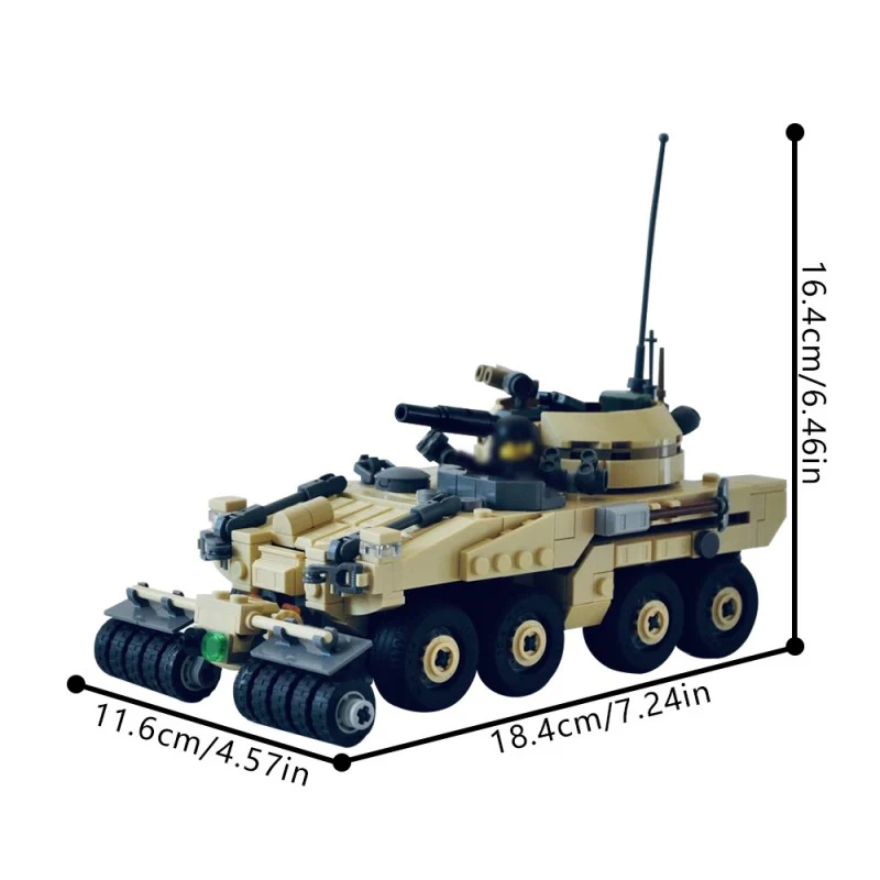 (Gobricks version) 556pcs MOC-217381 World in Darkness-Armadillo APC - Image 3