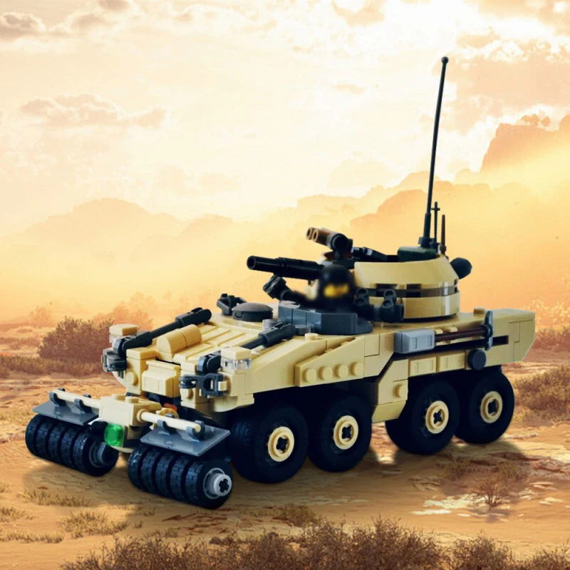 (Gobricks version) 556pcs MOC-217381 World in Darkness-Armadillo APC - Image 4