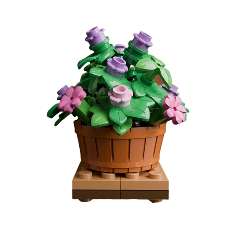 (Gobricks version) 55PCS MOC-181229 Flowerpot - Image 2