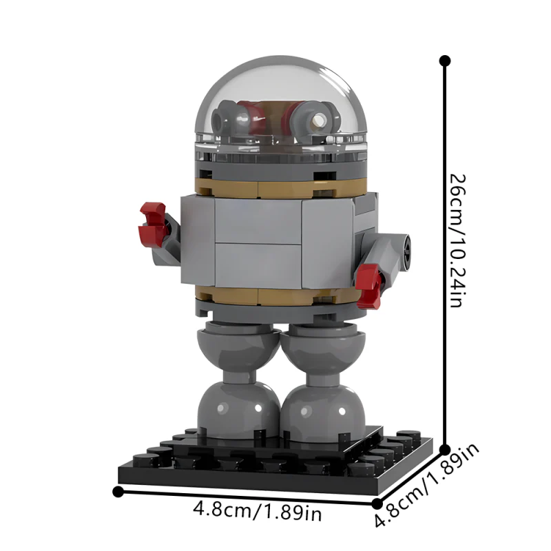 (Gobricks version) 56pcs MOC-72500 Retro Robot - Image 3