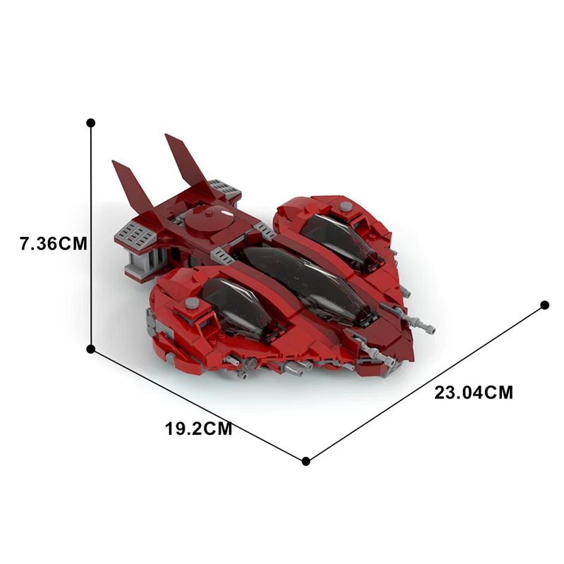 (Gobricks version) 575PCS MOC-146932 Pata'Herz-class exploration craft - Image 11