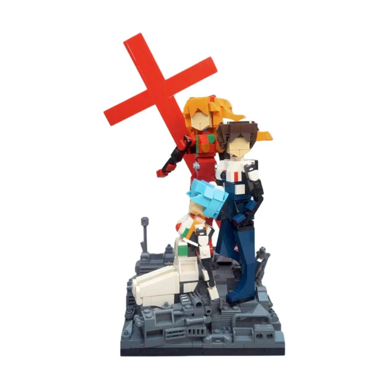 (Gobricks version) 579pcs MOC-150218 Evangelion Pilots Diorama - Image 2