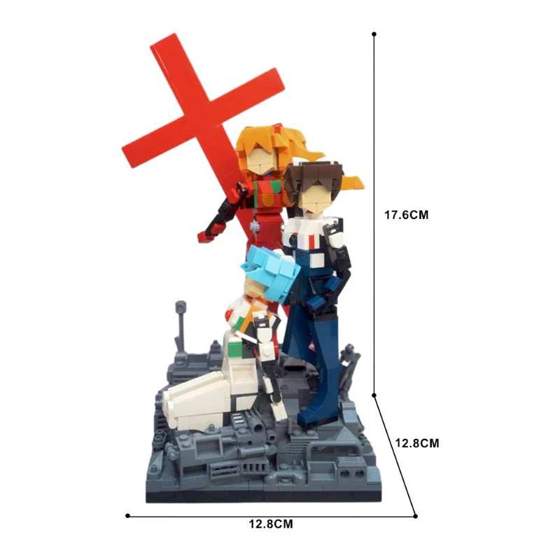 (Gobricks version) 579pcs MOC-150218 Evangelion Pilots Diorama - Image 3