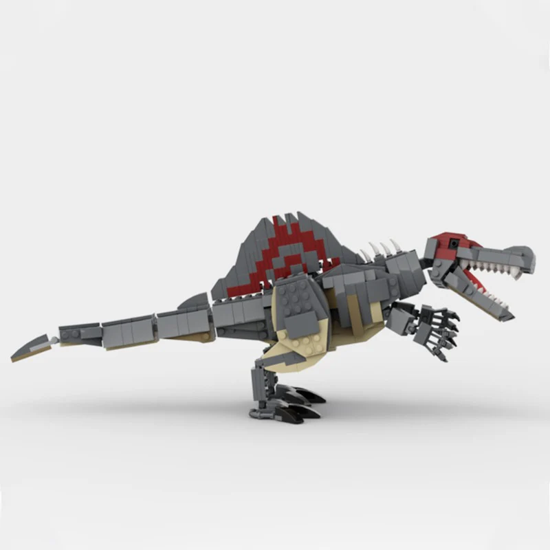 (Gobricks version) 585 pcs MOC-154188 Spinosaurus Minifigure Scale - Image 2
