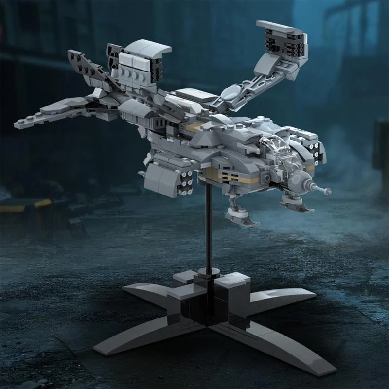 (Gobricks version) 585pcs MOC-128311 Micro Aliens Series PART I : UD-4L Dropship Landing Type - Image 10