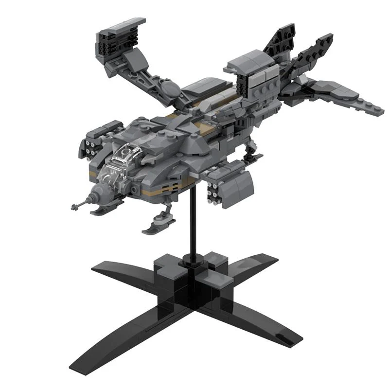 (Gobricks version) 585pcs MOC-128311 Micro Aliens Series PART I : UD-4L Dropship Landing Type - Image 5