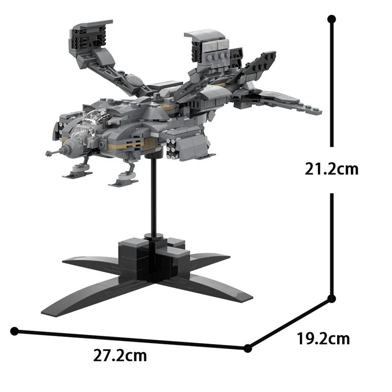(Gobricks version) 585pcs MOC-128311 Micro Aliens Series PART I : UD-4L Dropship Landing Type - Image 6