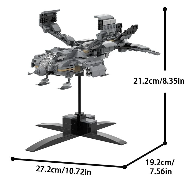 (Gobricks version) 585pcs MOC-128311 Micro Aliens Series PART I : UD-4L Dropship Landing Type - Image 7