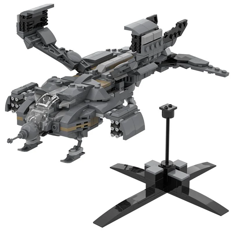 (Gobricks version) 585pcs MOC-128311 Micro Aliens Series PART I : UD-4L Dropship Landing Type - Image 8