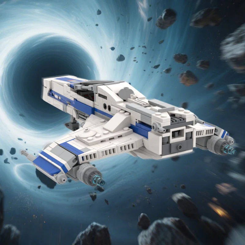 (Gobricks version) 589pcs MOC-220289 E WING - Minifigure Scale - Image 11