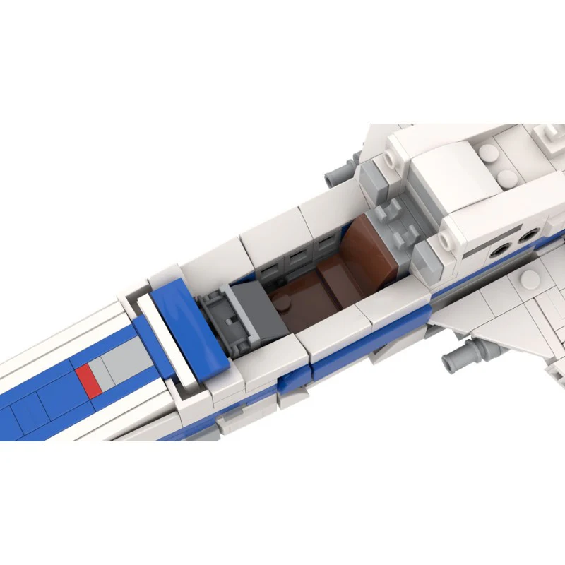 (Gobricks version) 589pcs MOC-220289 E WING - Minifigure Scale - Image 3