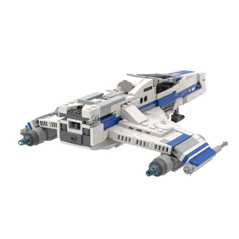 (Gobricks version) 589pcs MOC-220289 E WING - Minifigure Scale - Image 4