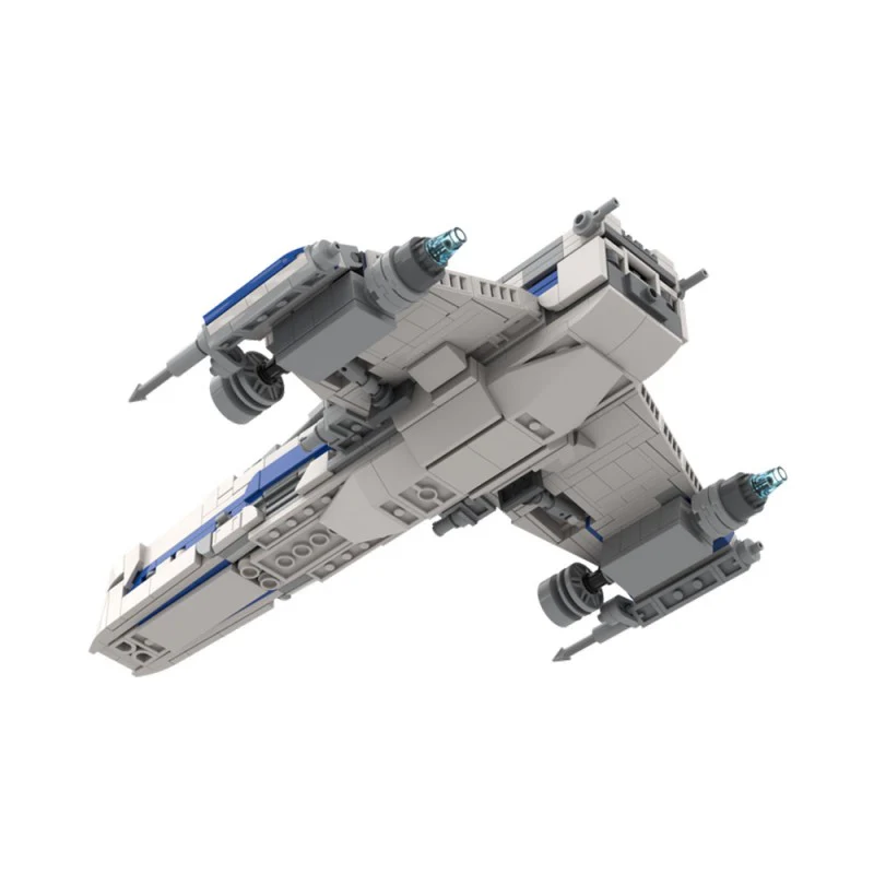 (Gobricks version) 589pcs MOC-220289 E WING - Minifigure Scale - Image 5