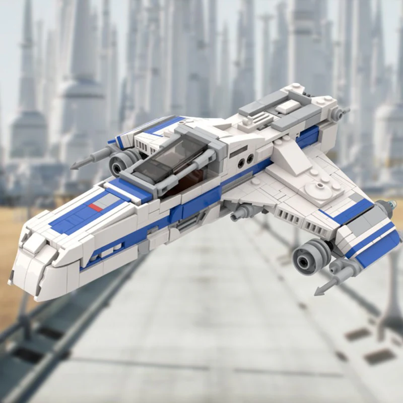 (Gobricks version) 589pcs MOC-220289 E WING - Minifigure Scale - Image 8