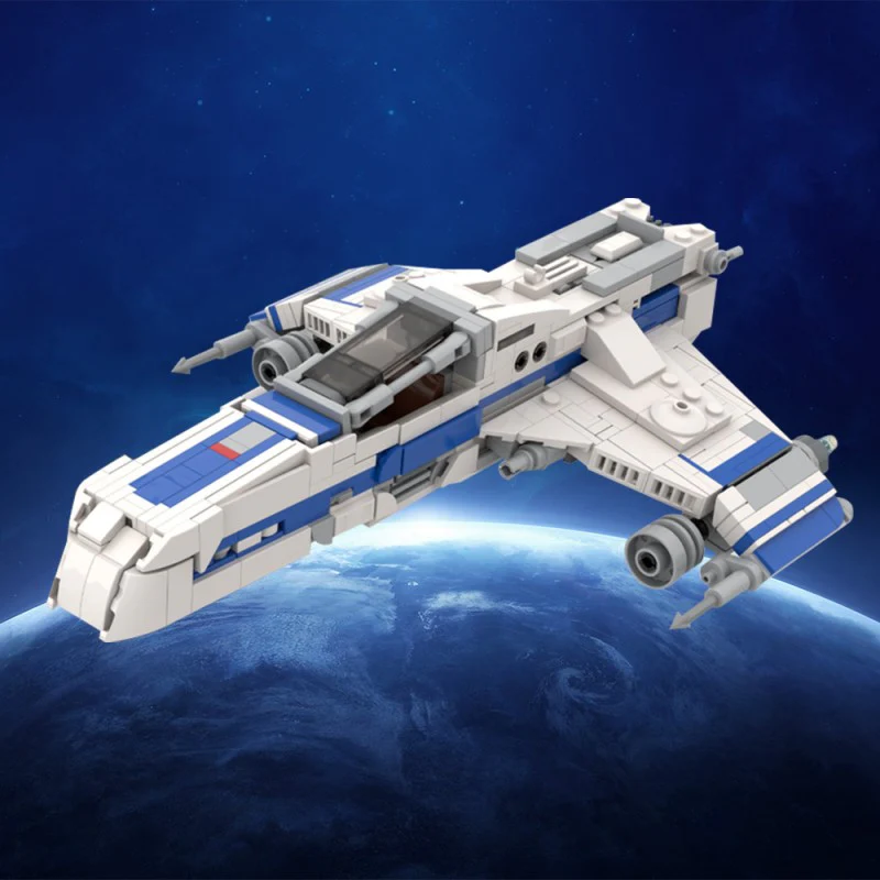 (Gobricks version) 589pcs MOC-220289 E WING - Minifigure Scale - Image 9