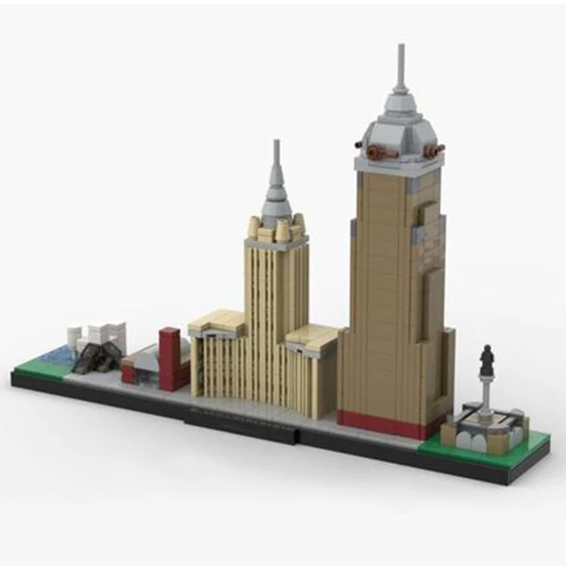 (Gobricks version) 590 pcs MOC-127113 Cleveland Skyline - Image 2