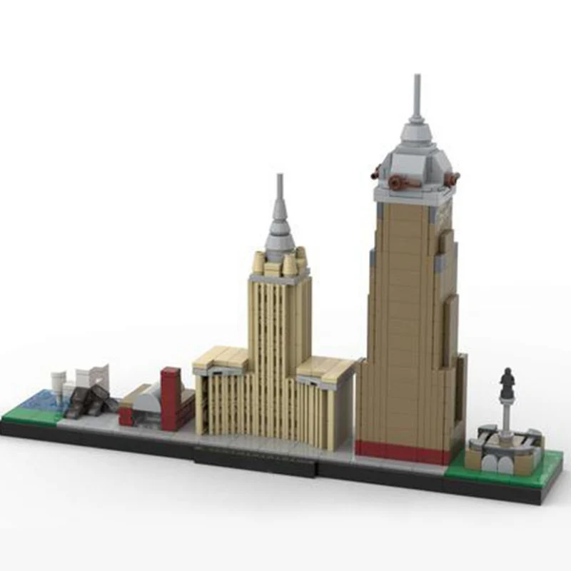 (Gobricks version) 590 pcs MOC-127113 Cleveland Skyline - Image 5