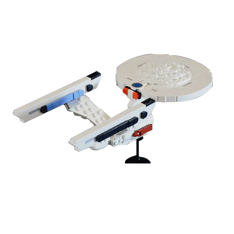 (Gobricks version) 592PCS MOC-105147 Star Trek Enterprise 1701-A - Image 11