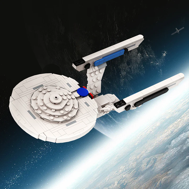 (Gobricks version) 592PCS MOC-105147 Star Trek Enterprise 1701-A - Image 2