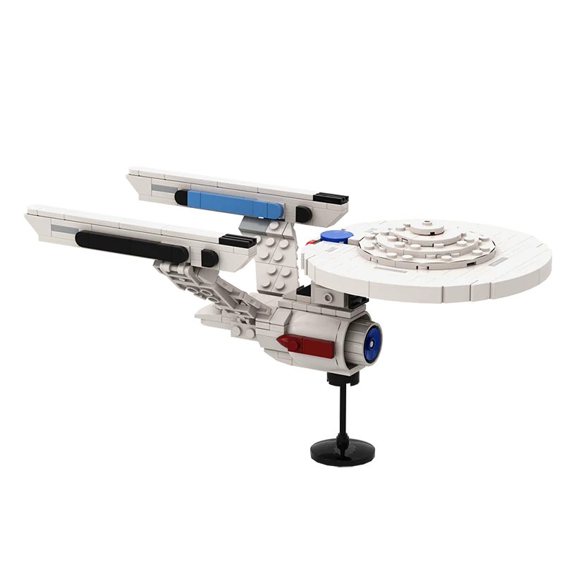 (Gobricks version) 592PCS MOC-105147 Star Trek Enterprise 1701-A - Image 4