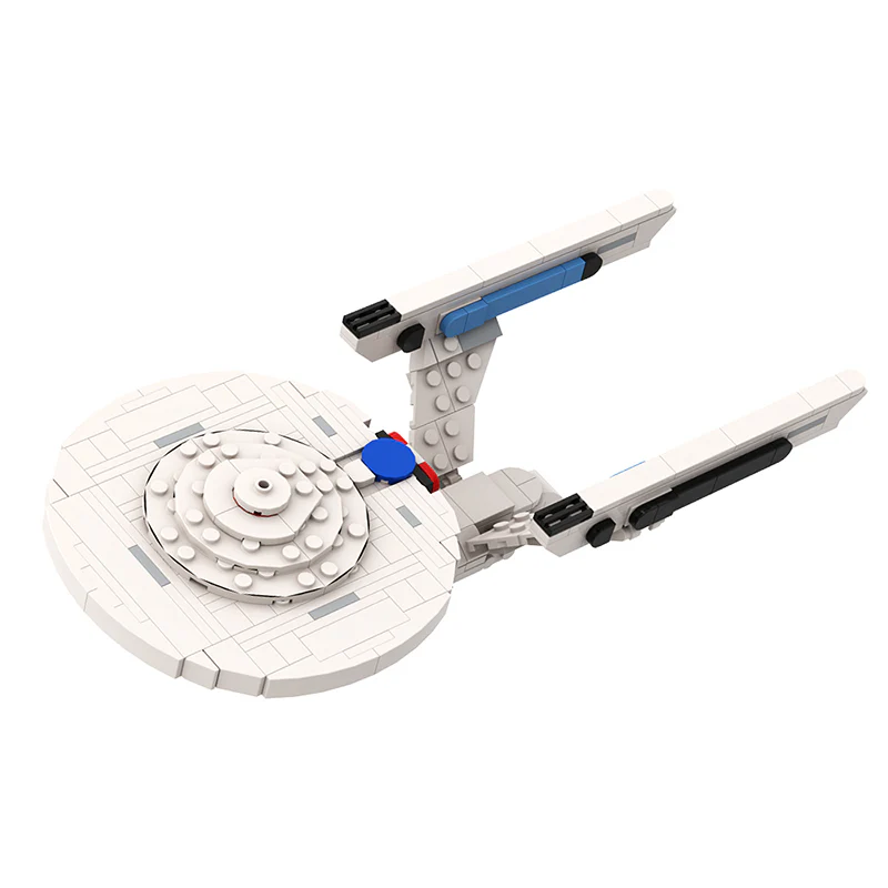 (Gobricks version) 592PCS MOC-105147 Star Trek Enterprise 1701-A - Image 6