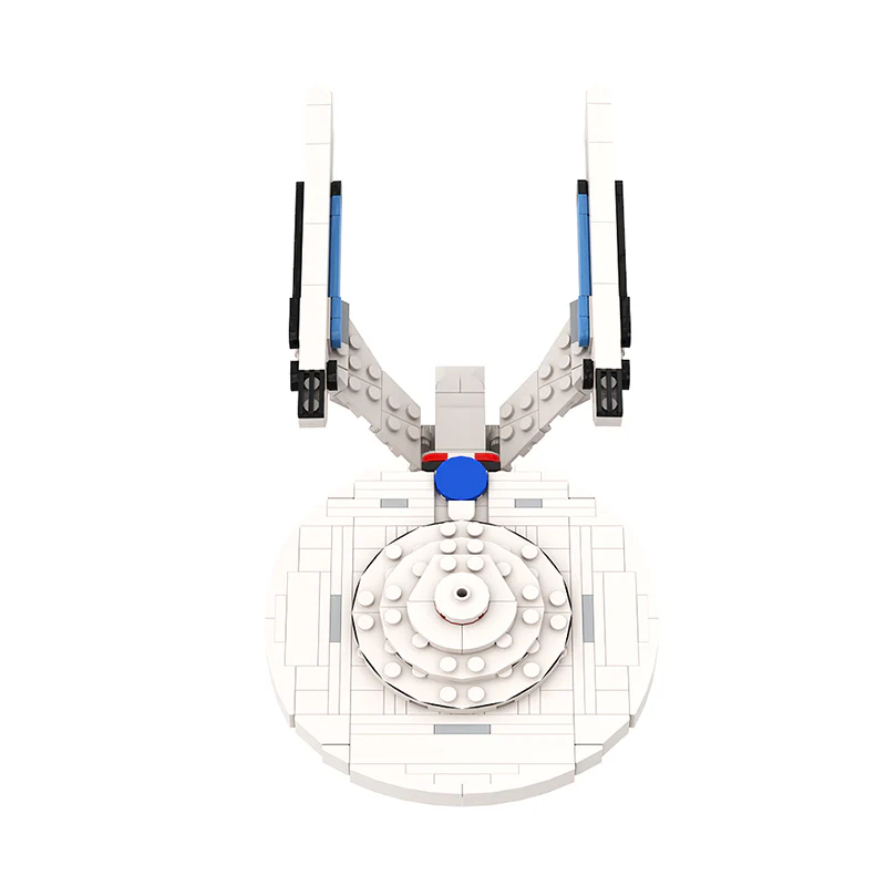 (Gobricks version) 592PCS MOC-105147 Star Trek Enterprise 1701-A - Image 8