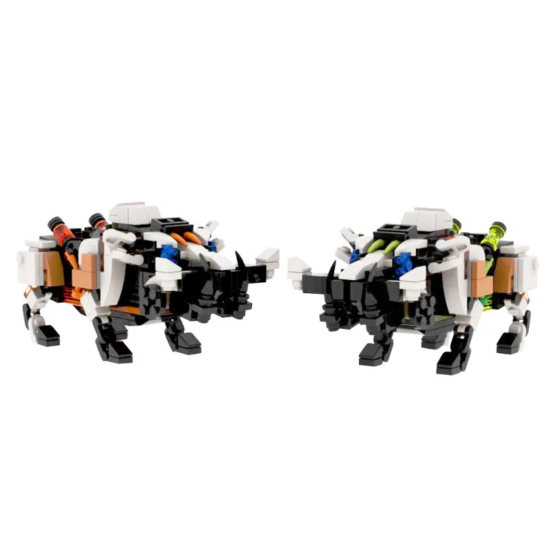 (Gobricks version) 594 pcs MOC-156073 Fire and Acid Bristlebacks from Horizon Forbidden West - Image 2