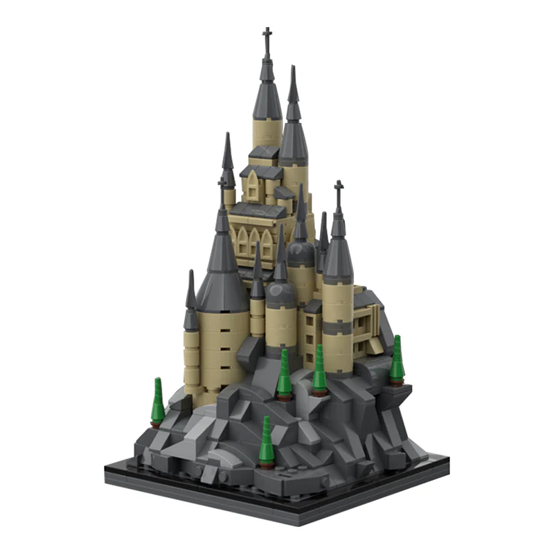 (Gobricks version) 596PCS MOC-135821 Microscale castle - 16x16 baseplate - Image 3