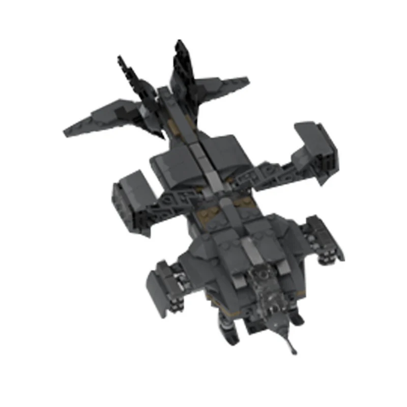 (Gobricks version) 597 pcs MOC-128311 Micro Aliens Series PART I : UD-4L Dropship Landing Type - Image 3