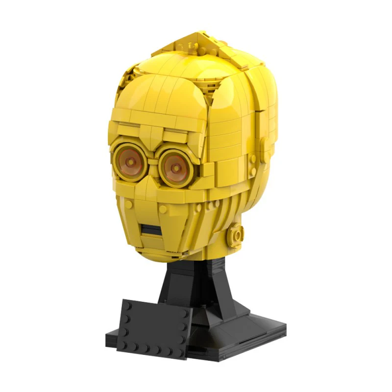 (Gobricks version) 609pcs MOC-141244 C-3PO head (Helmet collection style) - Image 2