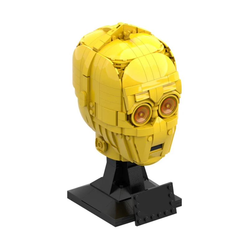 (Gobricks version) 609pcs MOC-141244 C-3PO head (Helmet collection style) - Image 3