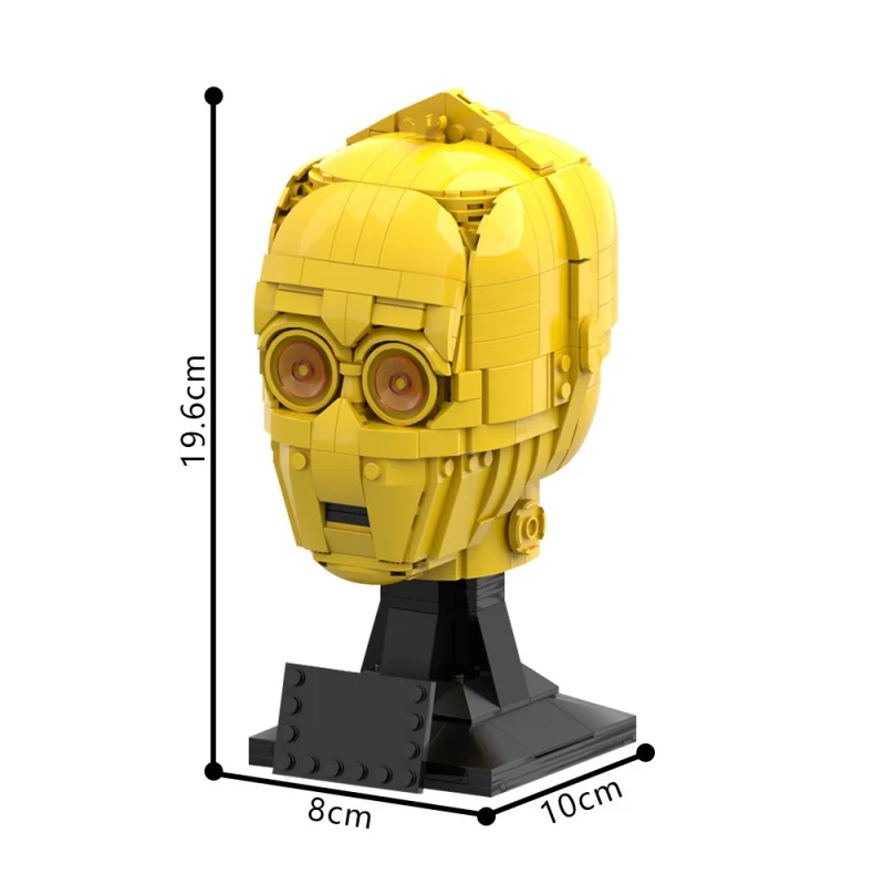 (Gobricks version) 609pcs MOC-141244 C-3PO head (Helmet collection style) - Image 4