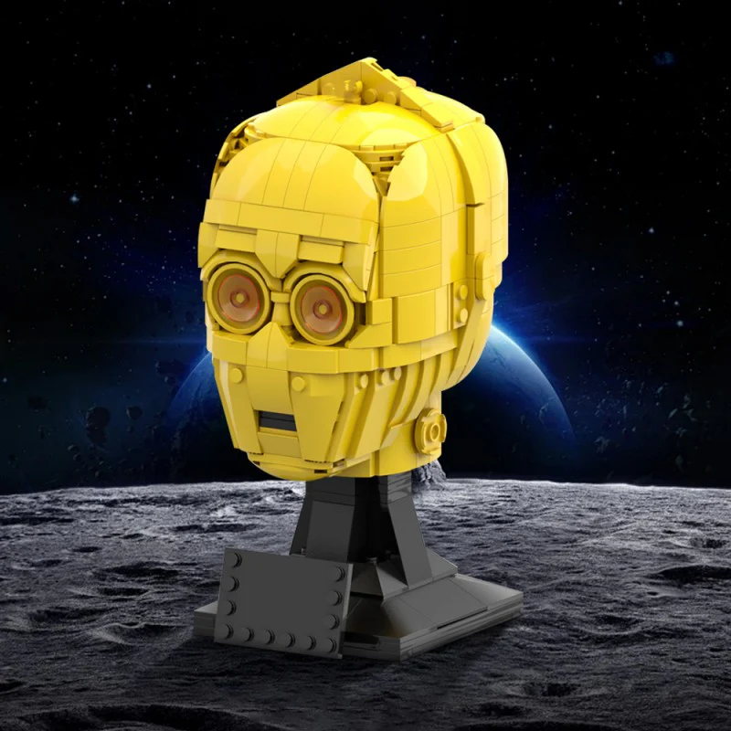 (Gobricks version) 609pcs MOC-141244 C-3PO head (Helmet collection style) - Image 6