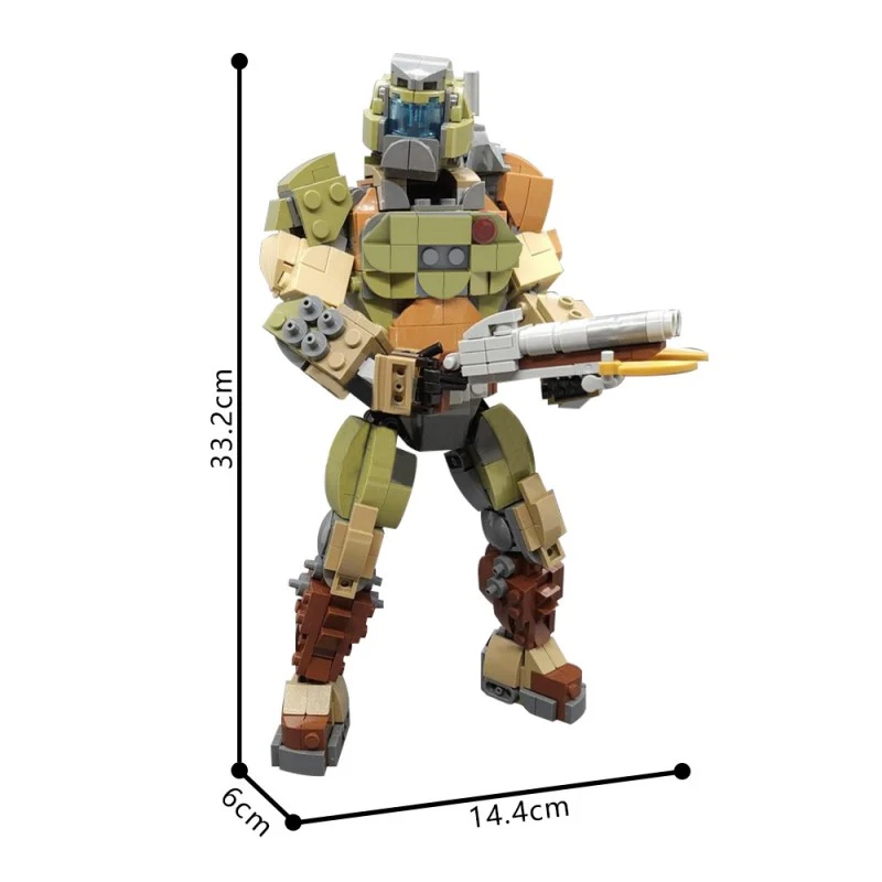 (Gobricks version) 609pcs MOC-211688 The Doom Slayer - Image 4