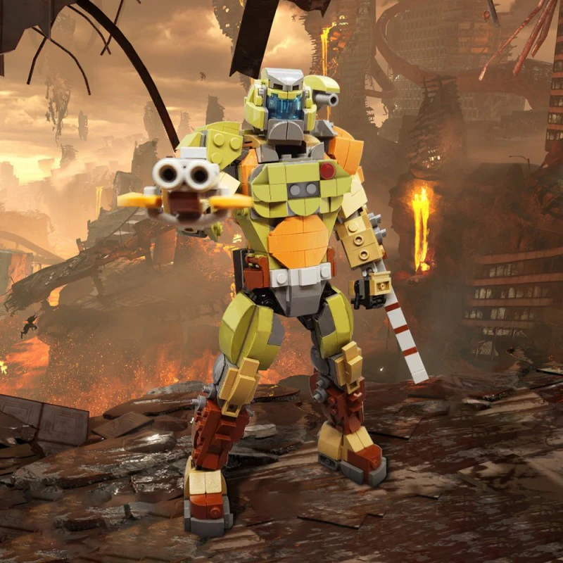 (Gobricks version) 609pcs MOC-211688 The Doom Slayer - Image 6