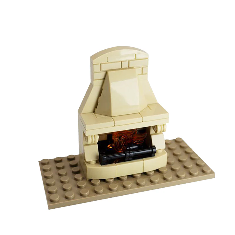 (Gobricks version) 61 pcs MOC-136396 Classic Fireplace - Image 3