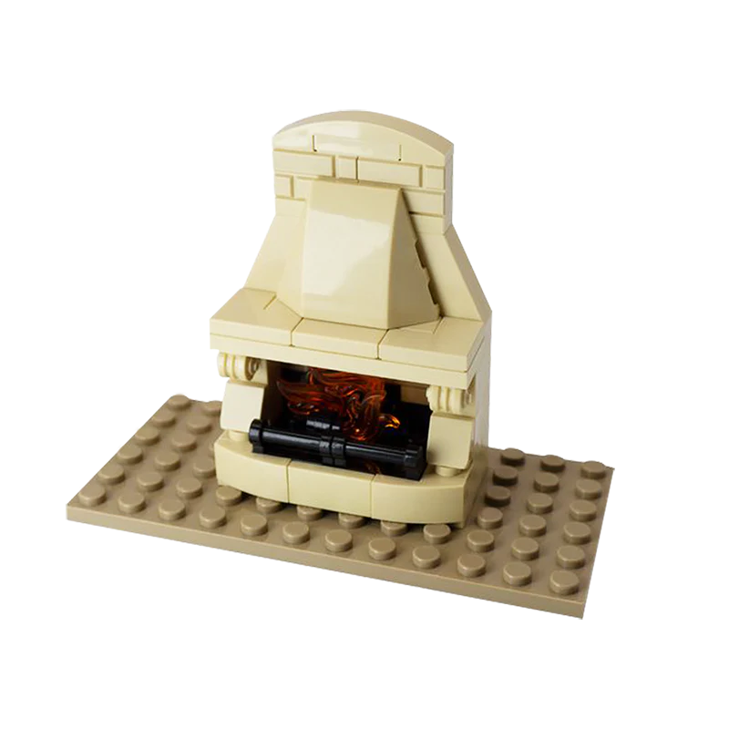 (Gobricks version) 61 pcs MOC-136396 Classic Fireplace - Image 4