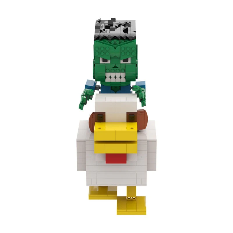 (Gobricks version) 610pcs MOC Large Chicken Jockey - Image 3