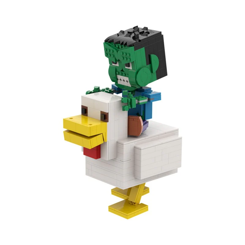 (Gobricks version) 610pcs MOC Large Chicken Jockey - Image 4