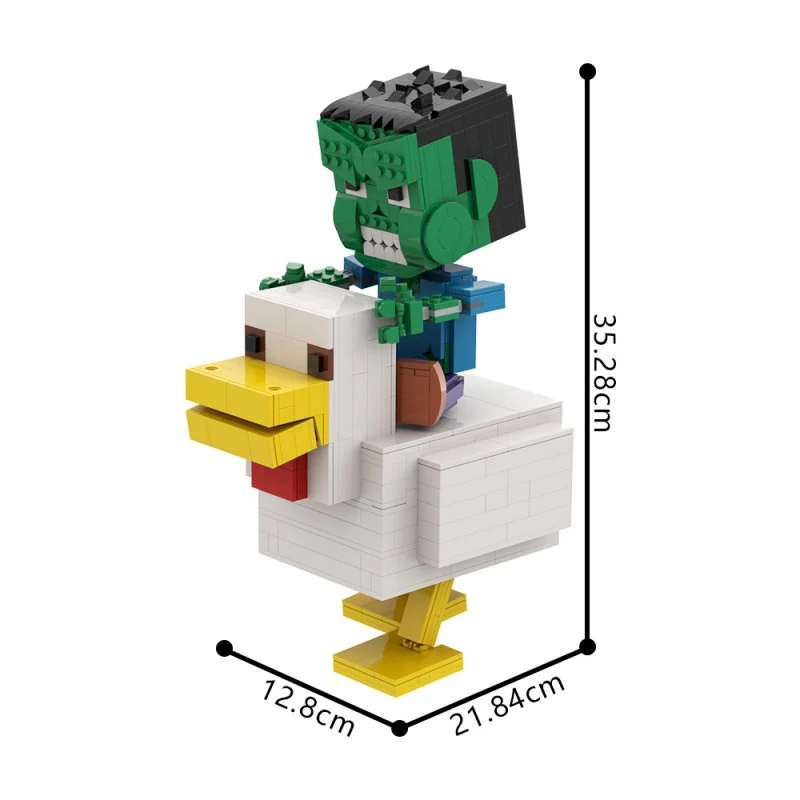 (Gobricks version) 610pcs MOC Large Chicken Jockey - Image 6
