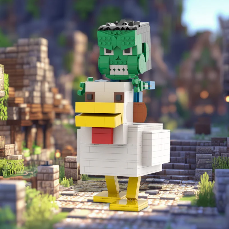 (Gobricks version) 610pcs MOC Large Chicken Jockey - Image 9