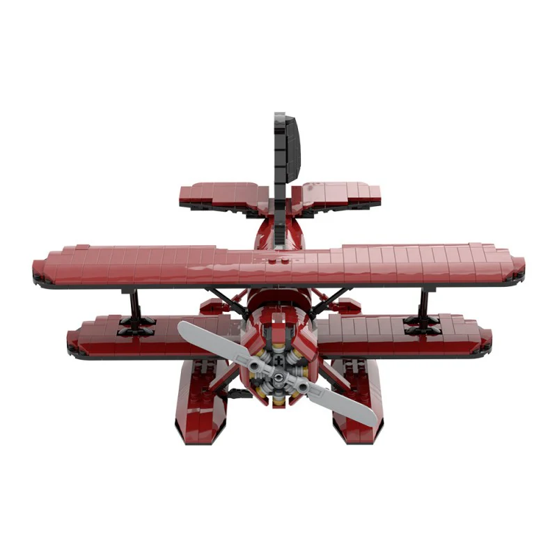 (Gobricks version) 620pcs MOC Acrobatic seaplane - Image 2