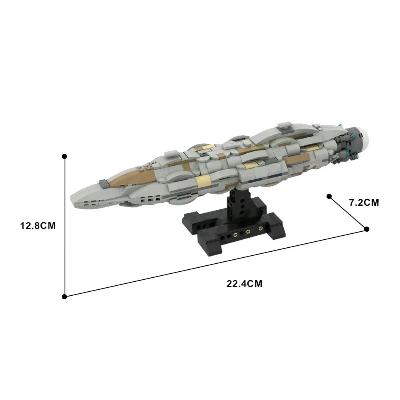 (Gobricks version) 624 pcs MOC-135029 MC-80 Home One - 1/4000 Scale - Image 4