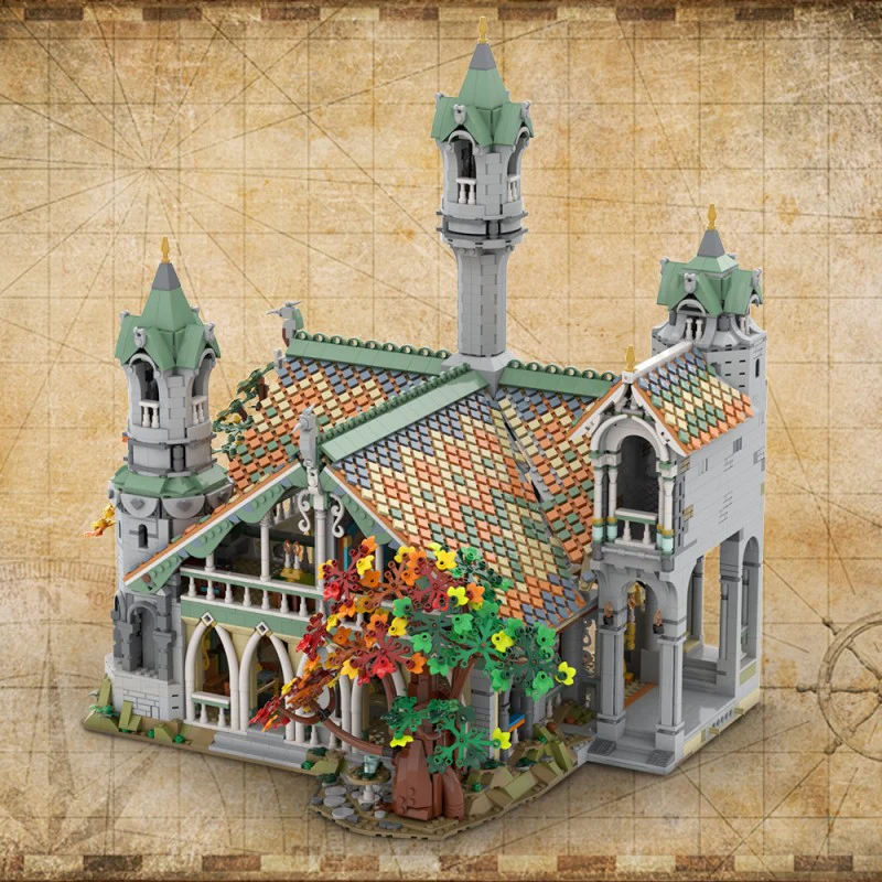 (Gobricks version) 6313pcs MOC-149444 10316 Rivendell Extension - Image 12