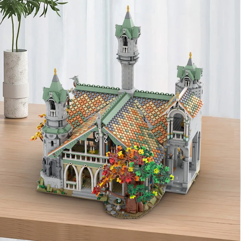 (Gobricks version) 6313pcs MOC-149444 10316 Rivendell Extension - Image 13