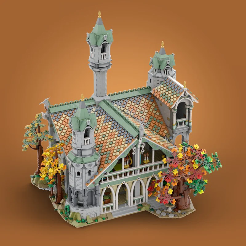 (Gobricks version) 6313pcs MOC-149444 10316 Rivendell Extension - Image 2