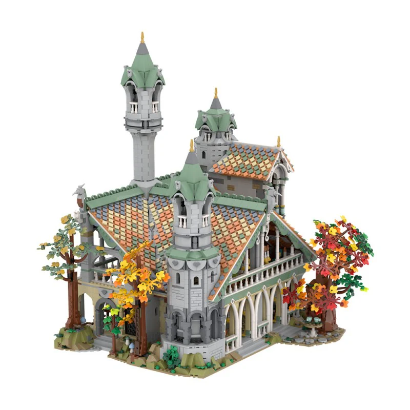 (Gobricks version) 6313pcs MOC-149444 10316 Rivendell Extension - Image 3