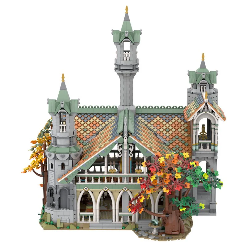 (Gobricks version) 6313pcs MOC-149444 10316 Rivendell Extension - Image 4