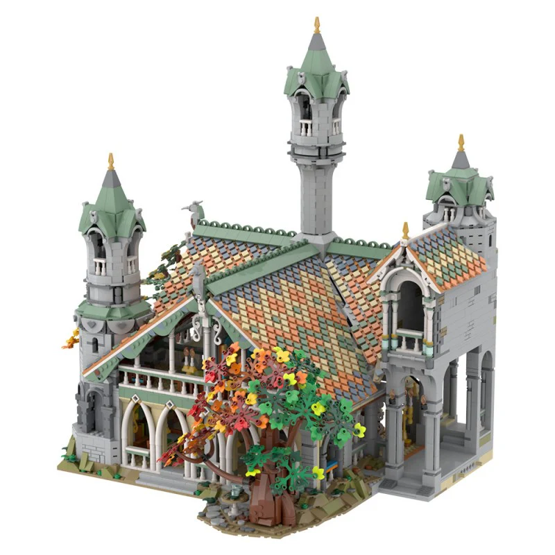 (Gobricks version) 6313pcs MOC-149444 10316 Rivendell Extension - Image 5